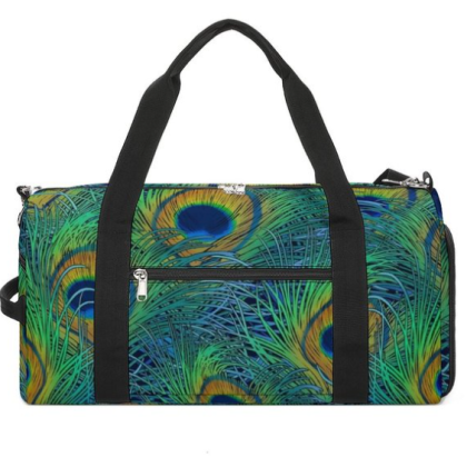 peacock duffle bag