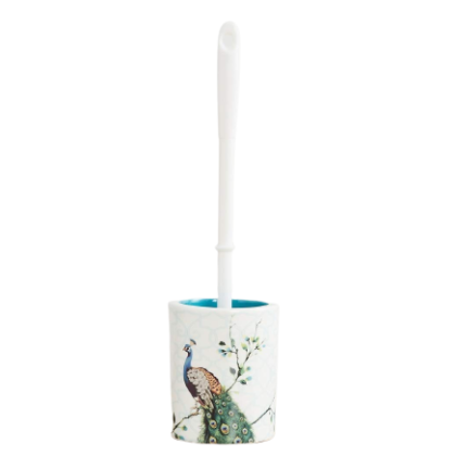 peacock toilet brush holder