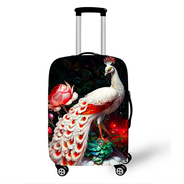peacock carry on luggage bag cover