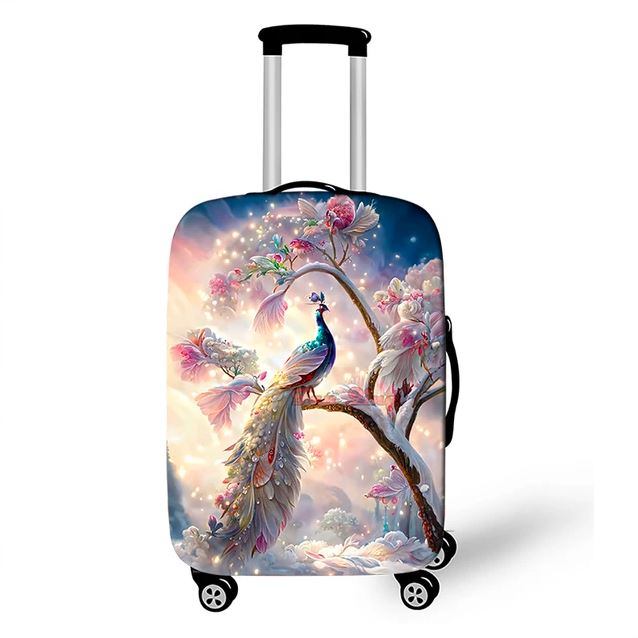 peacock carry on luggage bag cover