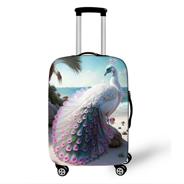 peacock carry on luggage bag cover