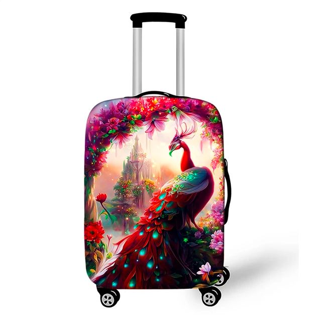 peacock carry on luggage bag cover