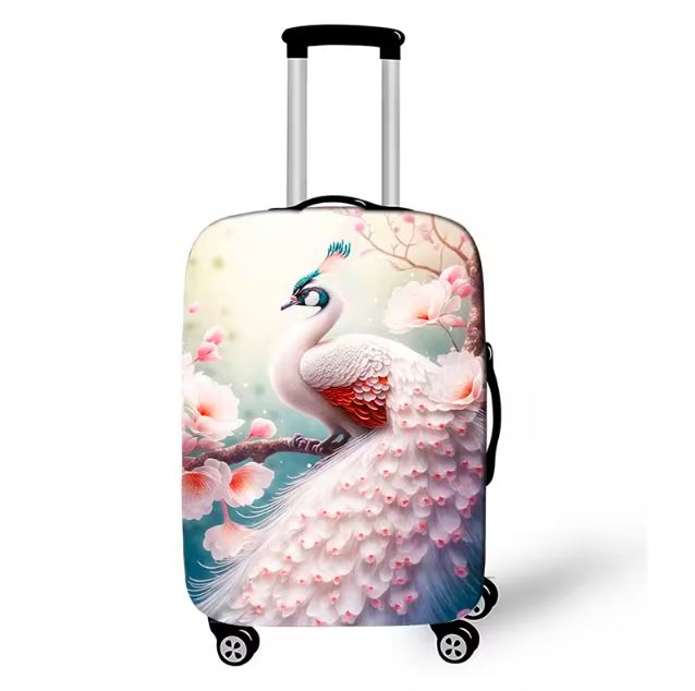 peacock theme carry on cover side view