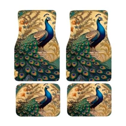 peacock brown car floor mats