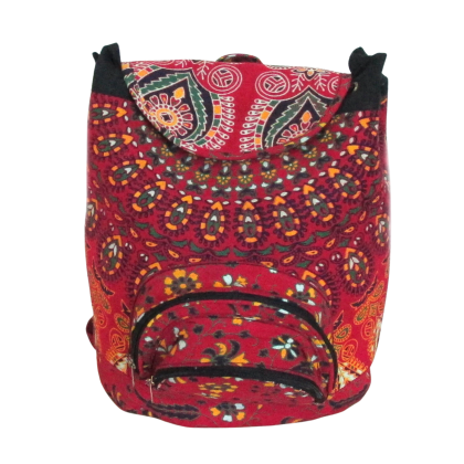 Peacock Mandala Cotton Backpack